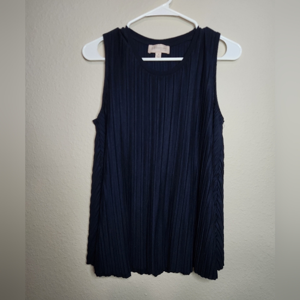 Philosophy Pleated Sleeveless Blouse Top Size Small